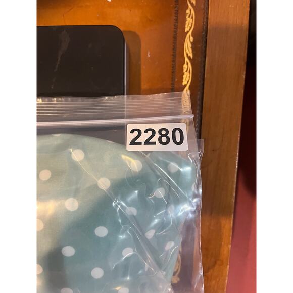 Mikarose Mint with White Polka Dots Short Sleeve Dress - Women's Size XS - Picture 10 of 10